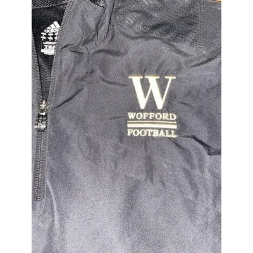Adidas Wofford Terriers Football Mens 1/4 Zip Long Sleeve Jacket Large - Picture 2 of 5